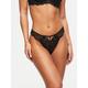 Ann Summers Knickers The Icon Thong - Black, Black, Size 22, Women