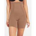 Spanx Oncore High Waisted Mid Thigh Short - Firm Control - Café Au Lait, Caf?? Au Lait, Size S, Women