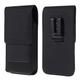 DFV mobile Case Metal Belt Clip Vertical Textile and Leather with Card Holder for HTC Desire 310 D310w / Desire V1 Black