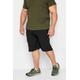 Size 2Xl Mens Kam Big & Tall Black Cargo Lounge Shorts Big & Tall