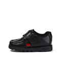 Kickers Younger Fragma School Shoes - Black, Black, Size 11 Younger