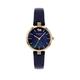 Radley Blue Mother Of Pearl And And Rose Gold Detail Dial Blue Leather Strap Ladies Watch