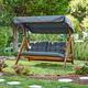 Norfolk Leisure Sandringham Garden Swing Chair - 3 Seater