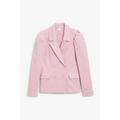 Double-breasted corduroy blazer - Pink