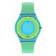 Swatch Supriya Lele Hara Green 01 Quartz Multi Tonal Dial Green Silicone Strap Unisex Watch SS08Z100