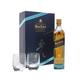 Johnnie Walker Blue Label with 2 Free Glasses Gift Set Blended Whisky