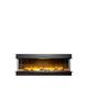 Adam Fires & Fireplaces Adam Sahara Electric Inset Media Wall Fire With Remote Control, 1250Mm