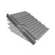 Marley Plain Tile and Ashmore Dry Verge Roof Edge Trim - 3m Length Grey Polypropylene MA38501