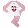 Mickey Mouse XOXO Women's Pyjama Set - Pink White - S - Pink White