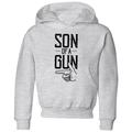 Son Of A Gun Kids' Hoodie - Grey - 3-4 Years - Grey