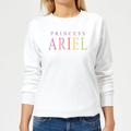 Disney The Little Mermaid Princess Ariel Women's Sweatshirt - White - XXL