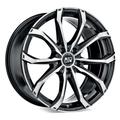 MSW 48 Alloy Wheels In Gloss Black Full Polished Set Of 4 - 21x9 Inch ET31 5x110 PCD Gloss Black Full Polished, Black