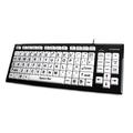 Accuratus KYB-MON2BLK-UCUH keyboard USB QWERTY English Black White