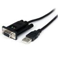 StarTech.com USB to Serial RS232 Adapter - DB9 Serial DCE Adapter Cable with FTDI - Null Modem - USB 1.1 / 2.0 - Bus-Powered