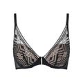 Passionata Womens Ondine Plunge T-Shirt Bra - Black Nylon - Size 36C