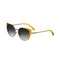 Bertha Womens Bailey Handmade in Italy Sunglasses - Yellow - One Size