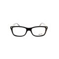 Ray-Ban Rectangular Havana & Brown on Beige Grey Unisex Women Glasses Frames - One Size