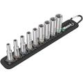 "Wera 1/4" 9-Piece Long Socket Set On Belt Holder - Belt A Deep" - DEEP SOCKET SET BELT A 9PC