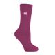 Heat Holders Womens Lite - Ladies Thin Winter Thermal Socks in Plain Colours - Deep Fuchsia - Pink Nylon - Size UK 4-8