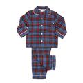 Mini Vanilla Boys Traditional Cotton Blue and Red Check Pyjama Set - Blue & Red - Size 7-8Y