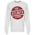 Smartprints Usa Atlanta Georgia Sweatshirt Men's -Image by Shutterstock White