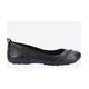 Hush Puppies Janessa Slip On Leather Womens - Black - Size UK 4