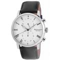 Rudiger Mens R2300-04-001 Bavaria Luminous White Dial Black Leather Watch - One Size