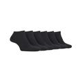 Jeep Womens - 6 Pairs Ladies Performance Poly Low Ankle Length Trainer Socks - Black - Size UK 4-6.5