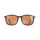 Serengeti Rectangle Mens Shiny Dark Havana Mineral Polarized Drivers Lenwood - Brown - One Size