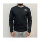 The North Face Childrens Unisex Youth Crew Sweatshirt in Black Fleece - Size Medium