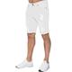 Enzo Mens Ripped Skinny Shorts - White Cotton - Size 32 (Waist)