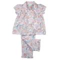 Mini Vanilla Girls' Woven Paisley Print Cotton Pyjamas - Lilac - Size 3-4Y