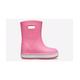 Crocs Childrens Unisex Crocband Rainboot Pull On Wellington Junior - Pink Mixed Material - Size UK 11 Kids