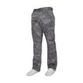 Kruze By Enzo Mens Cargo Combat Trousers - Grey Cotton - Size 44W/32L