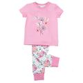 Mini Vanilla Girls' Skinny Fit Floral Cotton Pyjamas - Pink - Size 2-3Y