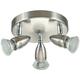 Eglo - Magnum - 3 Light Adjustable Spotlight Chrome, Satin Nickel, GU10