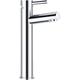 Aquariss - Bathroom Sink Basin Mixer Taps High Rise, Single Lever Handle Chrome Brass Countertop Washbasin Mixer Tap Modern Tall