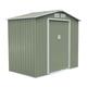 Xl Garden Shed Outdoor Storage Patio With Lockable Door Strong Structure (Light Green) - Evre