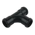 FloPlast WP23B Push-Fit Waste 92.5 Deg Equal Tee - Black 40mm