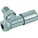 Primaflow 15mm Smooth Head Angled Radiator Valve - Chrome - Pack of 2