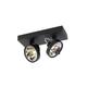 Design spot black adjustable 2-light - Go