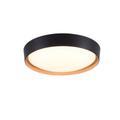 Rural ceiling lamp black incl. LED 3-step dimmable - Jure