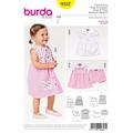 Burda Sewing Pattern 9357 - Baby Collar Dress and Panties Age 3 months - 2 X09357BURDA 3 months - 2 yrs