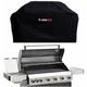 CosmoGrill 6+1 Platinum Black Gas Barbecue incl. Side Burner + Cover