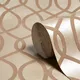 Kelly Hoppen Taupe Geometric Shimmer Effect Wallpaper