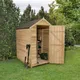 Forest Garden 6X4 Apex Pressure Treated Overlap Wooden Shed With Floor - Assembly Service Included