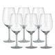 Personalised Red Wine Glasses - 6 pcs