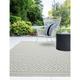 Lord Of Rugs - Patio Diamond Flatweave Garden Kitchen Indoor Outdoor Grey Rug Floor Mat Medium 120 x 170 cm (4'x5'6')