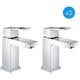 Eurocube - Set of 2 single lever mixers 1/2' Washbasin Size s (2313200E-DUO) - Grohe