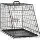 Pawhut - Trapeze Collapsible Dog Pet Travel Box Cage Removable Tray 77 x 47 x 55cm - Black